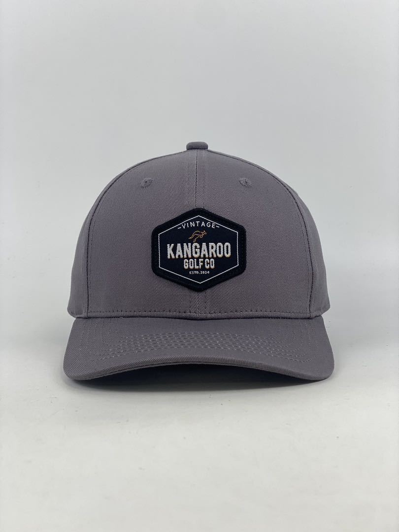 Grey Vintage Black Patch Lid