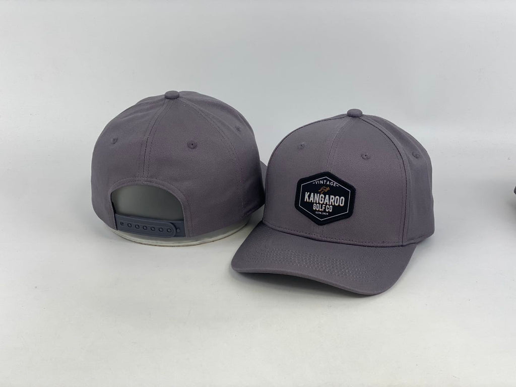 Grey Vintage Black Patch Lid
